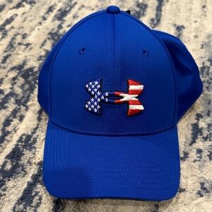 Under Armour Royal Blue Cap with Flag Logo